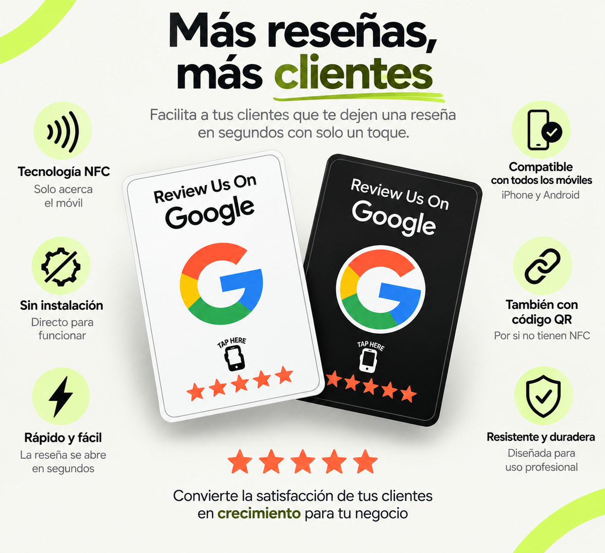 Google NFC Review Cards